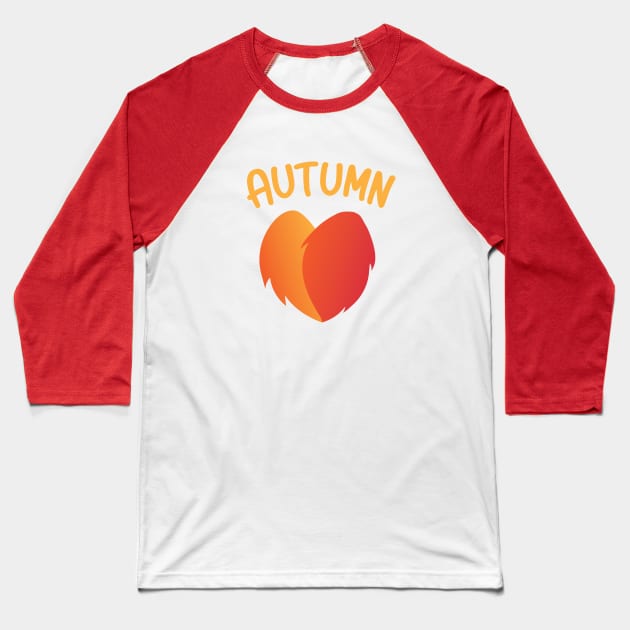 Autumn is here love the fall season Baseball T-Shirt by SkelBunny